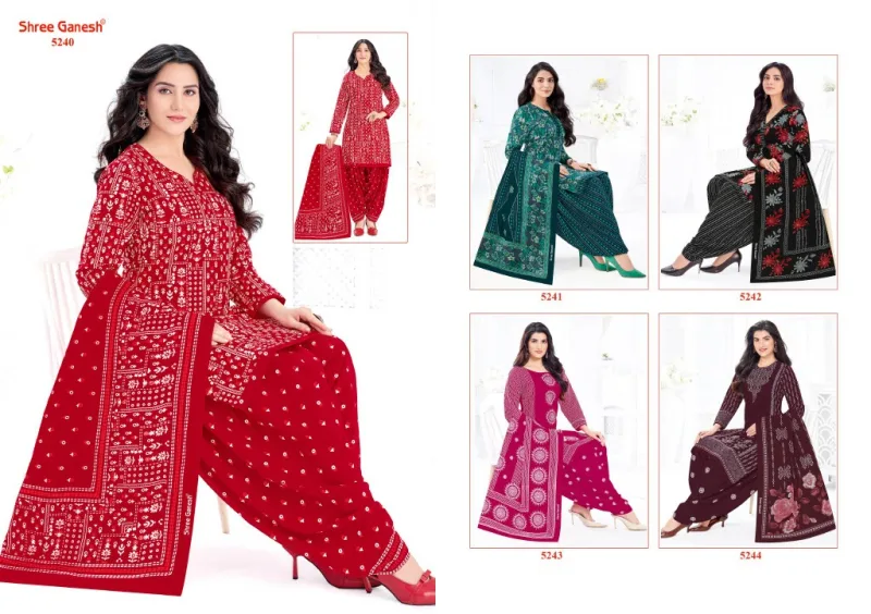 Hansika Vol 32 By Shree Ganesh Cotton Printed Dress Material 